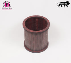 Round Shape Wooden Pen Stand